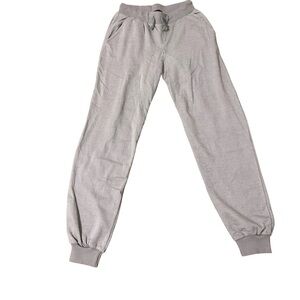 Kids Gray Jogger Sweatpants with Drawstring Waist